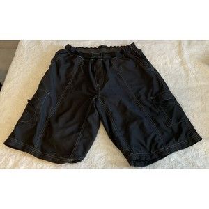 Hoss Men's Technical Gear Padded Cycling Mountain Bike Shorts, Black Not Sized